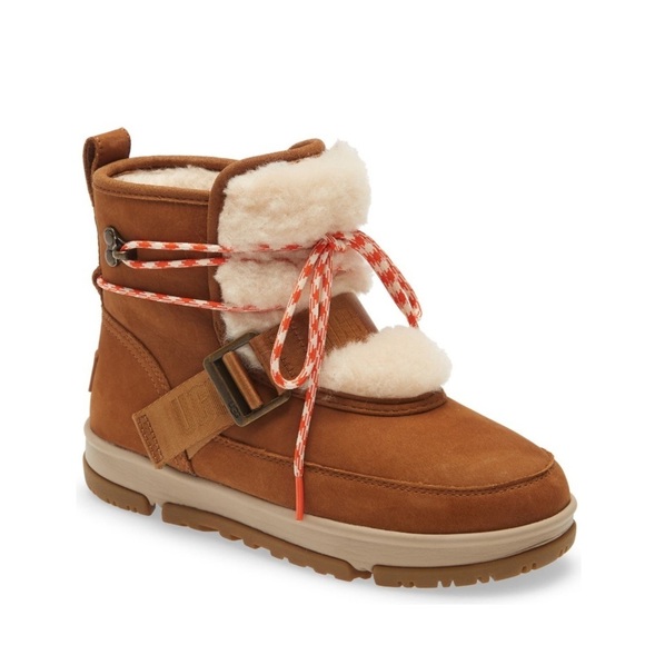 UGG | Classic Weather Hiker Boots  In Chestnut Size 6.5 NEW - Picture 11 of 13